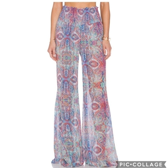 Show Me Your Mumu Roberts Party Pants Multicolor Print Size XS - Picture 3 of 10